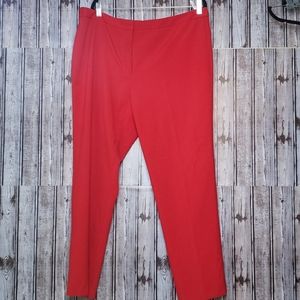 Calvin Klein red dress trousers.  Plus sz 16